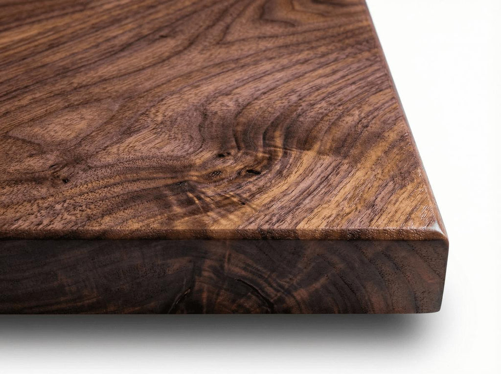 Custom Edge Grain Walnut Butcher Block Countertop | Handmade Wood Kitchen Island (2" Thick)