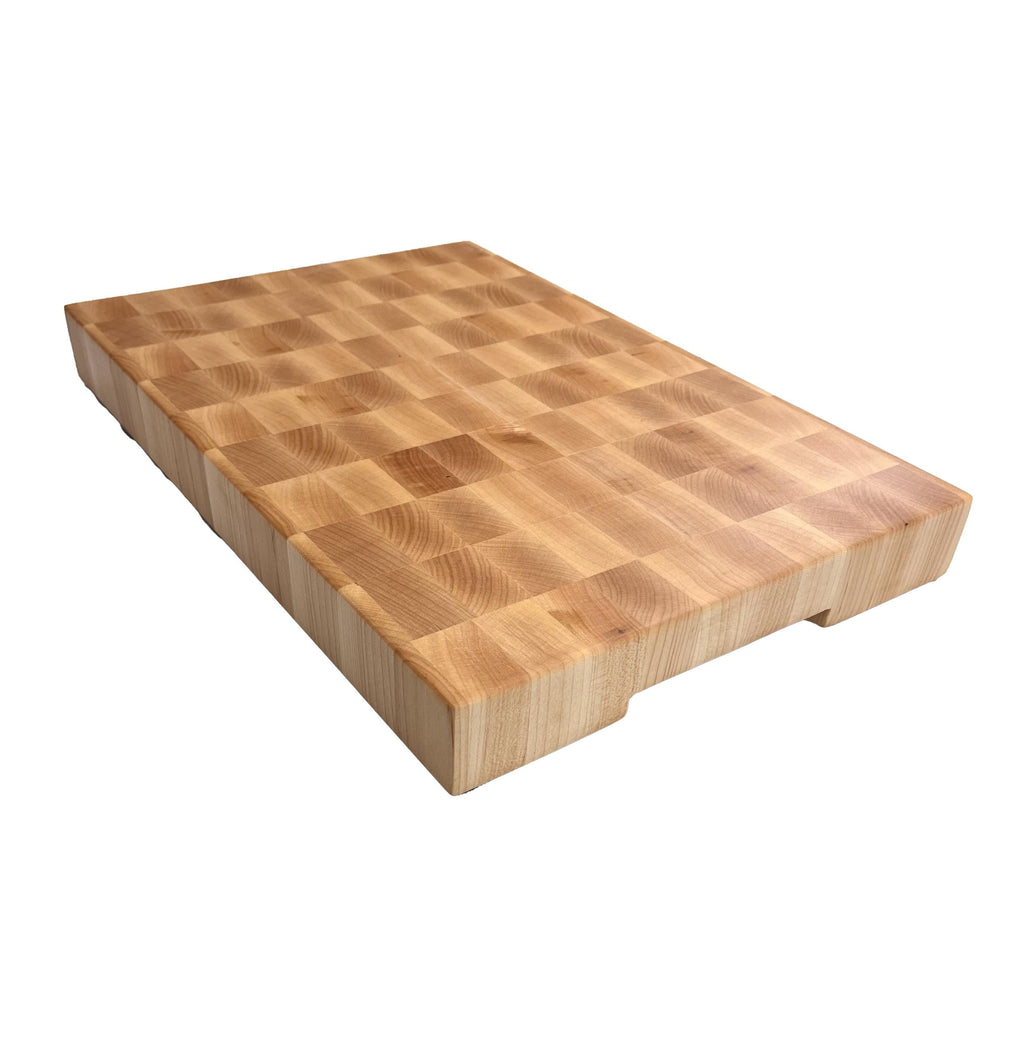 Maple End Grain Cutting Board - Handmade 12x18 Chopping Block Choose Your Style