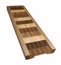 Handcrafted Hardwood Serving Tray, Charcuterie Board with Mitered Handles (7x24)