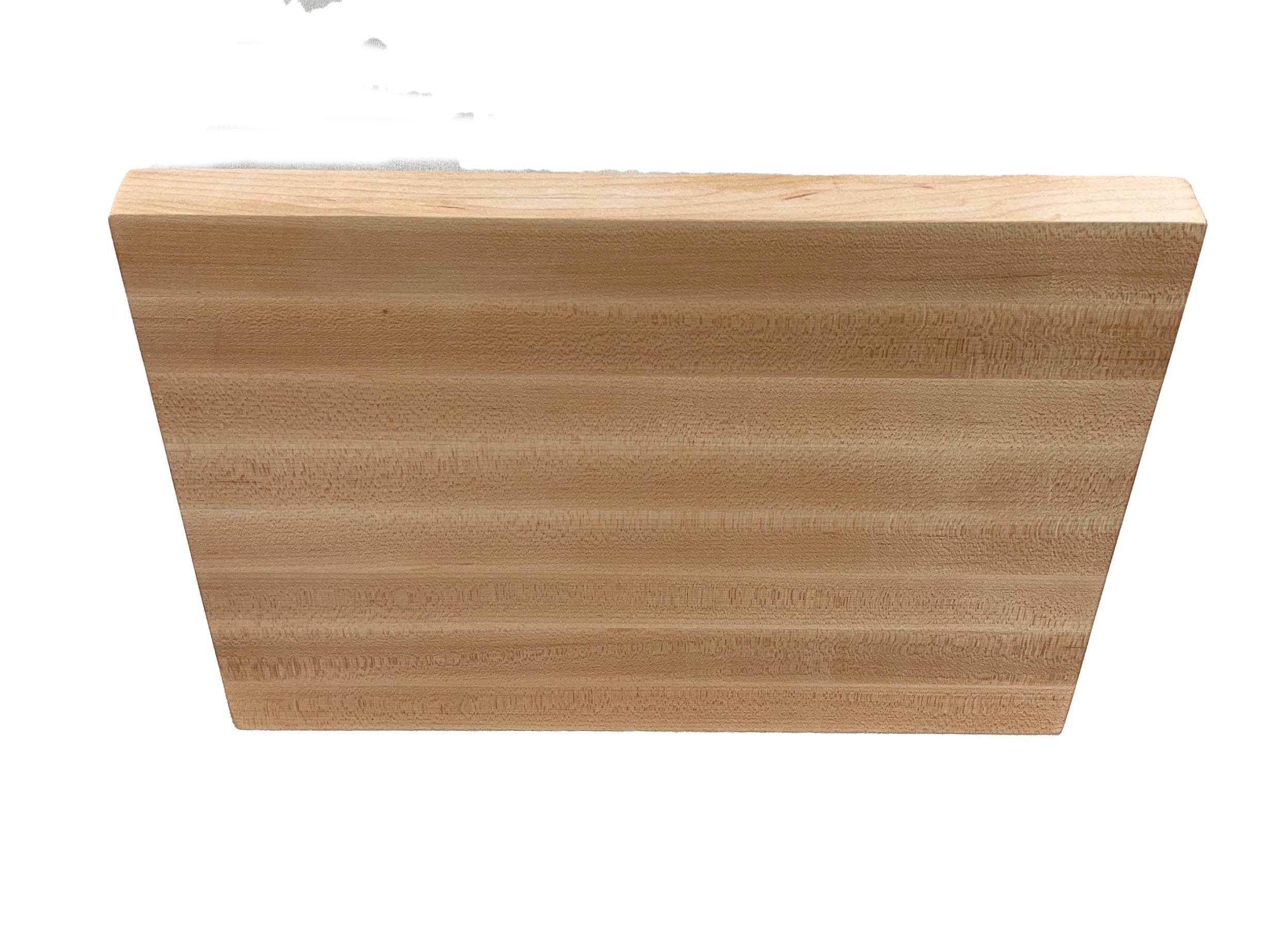 Maple Edge Grain Cutting Board – Handmade Large Baking Board With Routed Handles 15x20