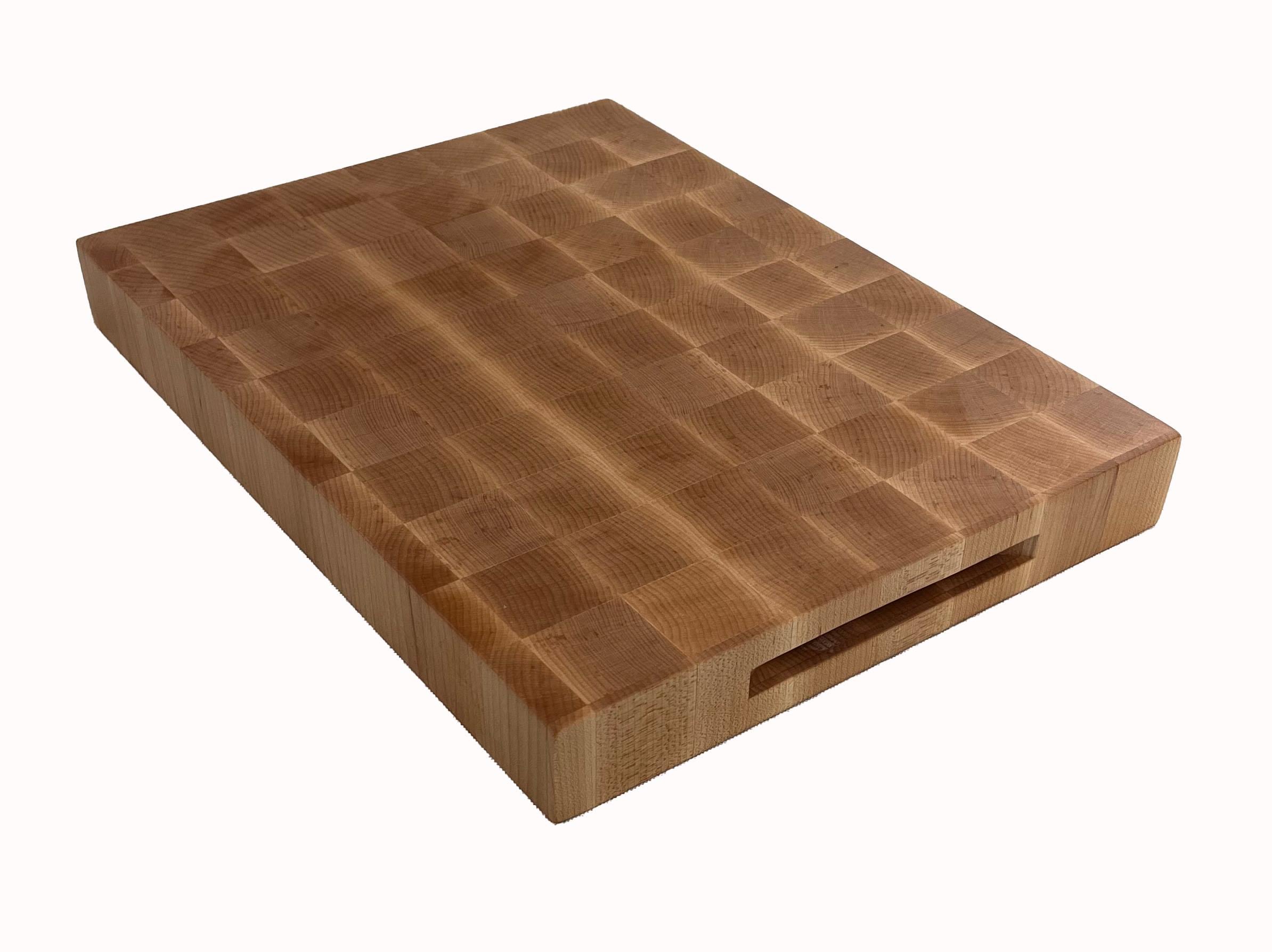 Maple End Grain Cutting Board - Handmade 12x18 Chopping Block Choose Your Style